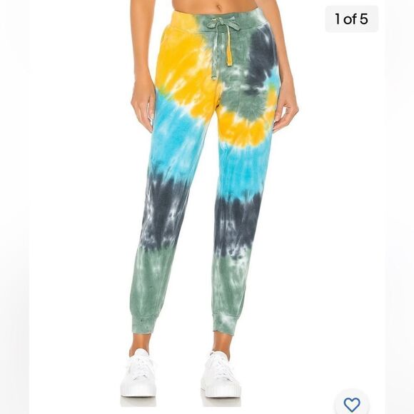 La Detresse Revolve Limeade Tie Dye Sweatpants Joggers Size M - Picture 3 of 13